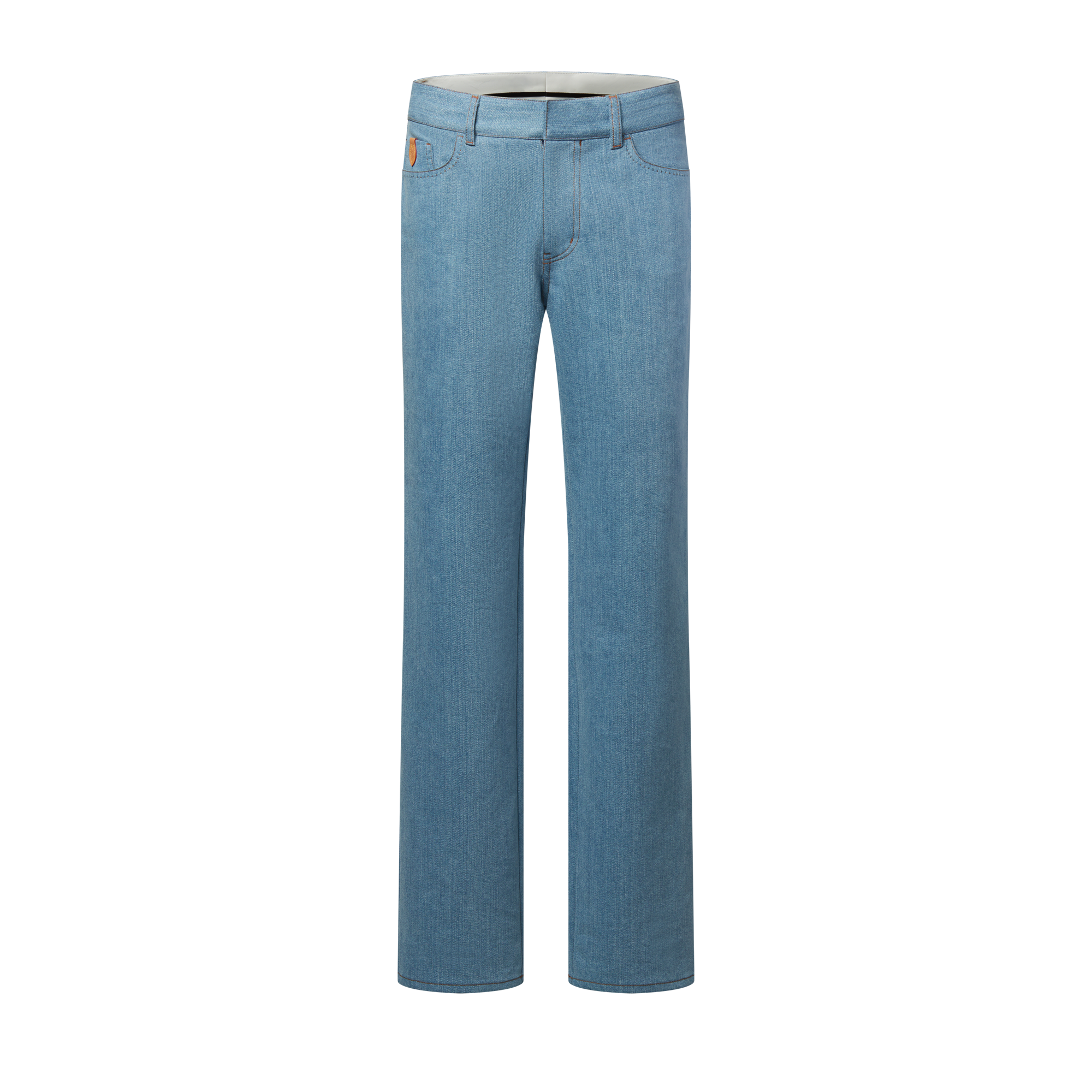 Monogram Accent Raw Denim Jeans - Men - Discontinued Product
